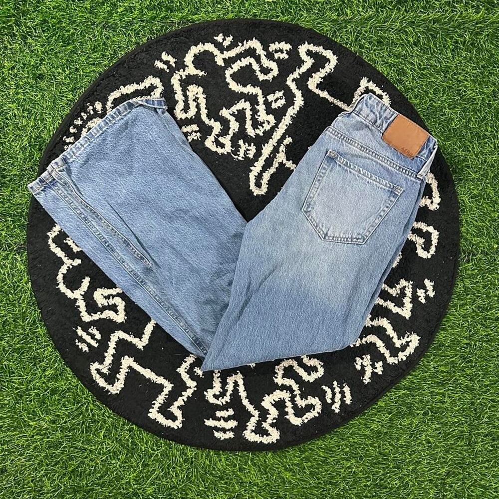 2000s Women’s Aeropostale Y2K Baggy Flared Denim Jeans - 28x30 (Width/Length)